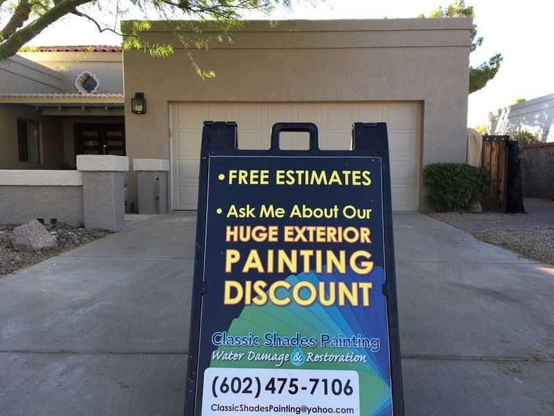 Painting and Water Damage Project in Mesa Az