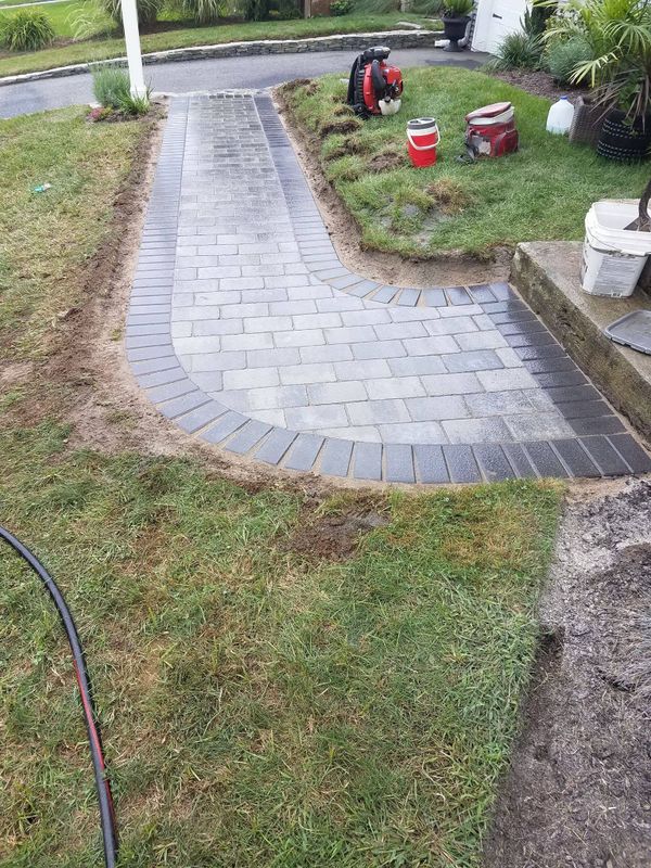 Paver Walkway Installation