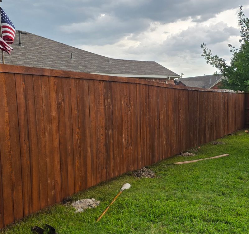 Custom Side By Side Cedar Fence in Southlake, TX