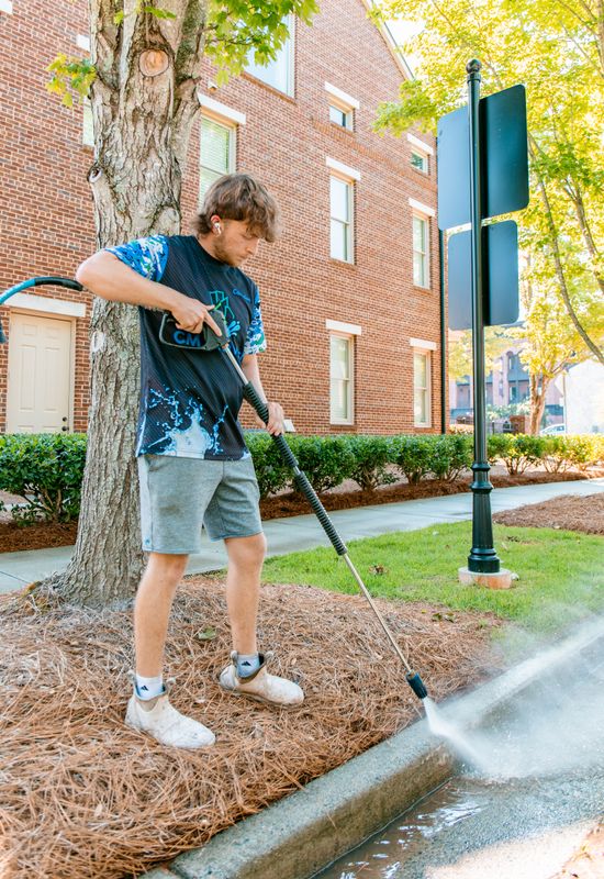 Revitalizing Wellington Trace: CM Pro Wash's Transformative Pressure Washing for Perfectly Clean Sidewalks and Curbs