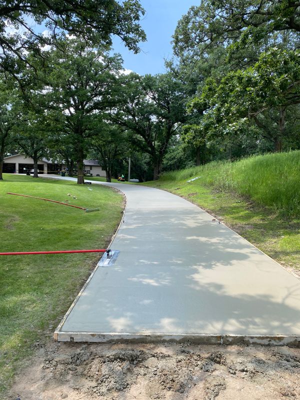 Patio and Driveways