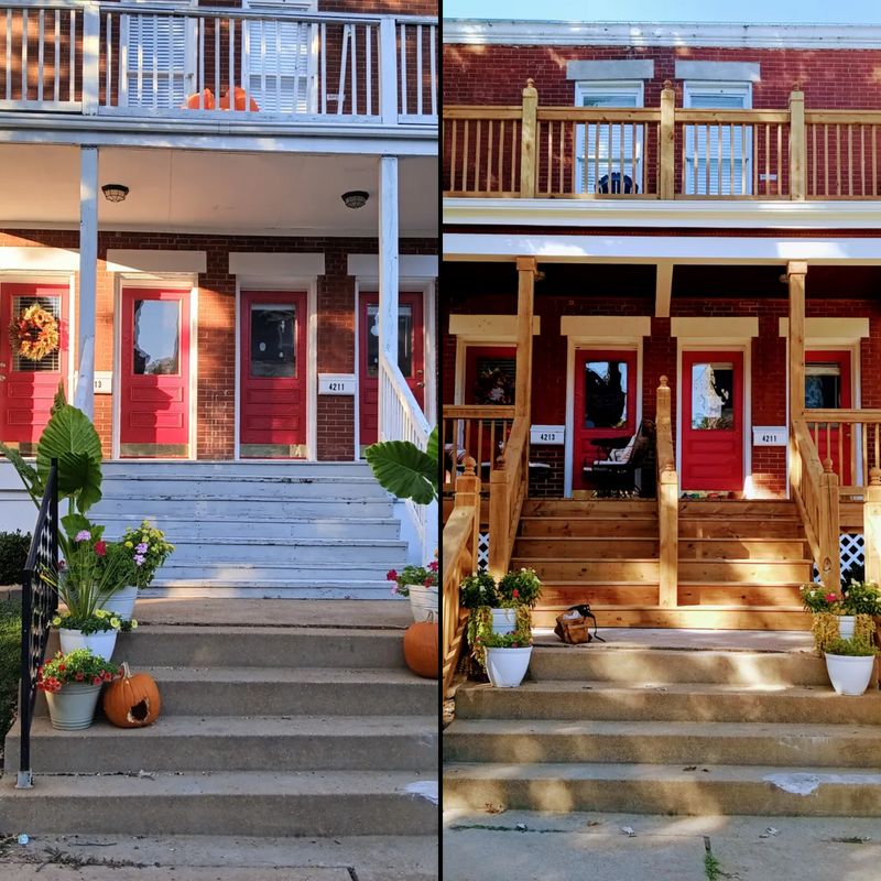 Historic porch build
