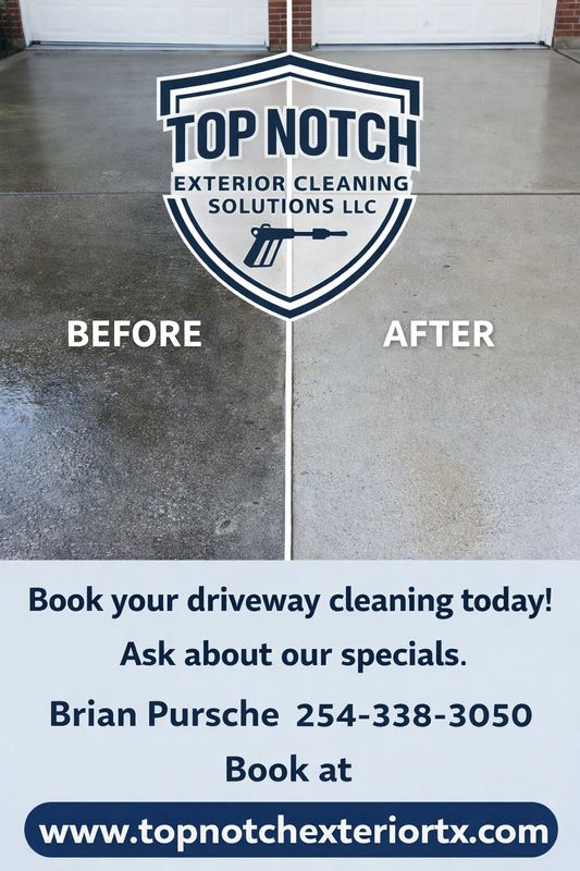 Driveway and Sidewalk Cleaning