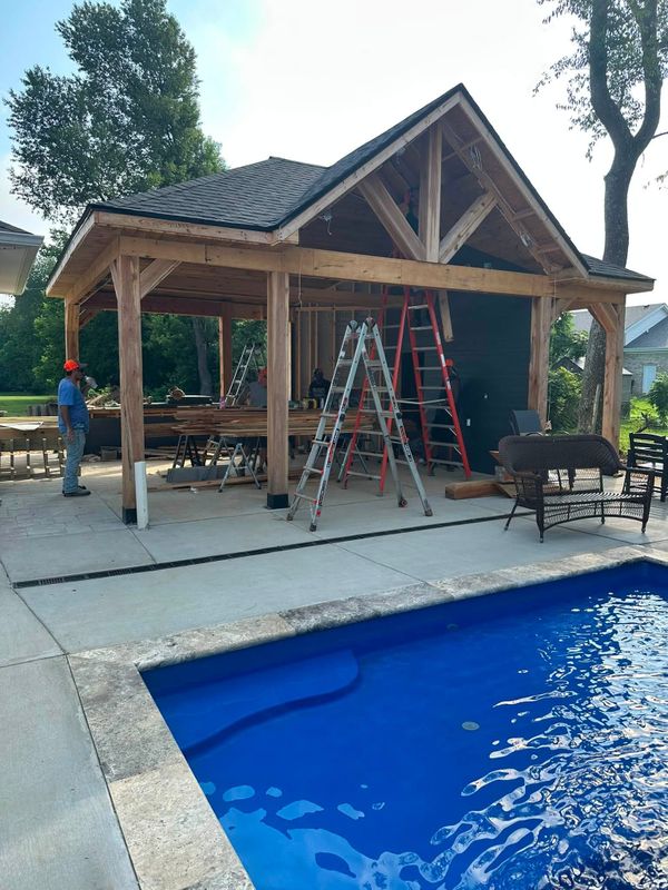 Pool House Construction