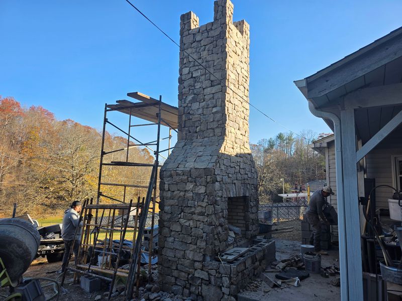 Hardscape brick laying