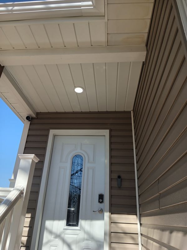 Water deterrent porch roof