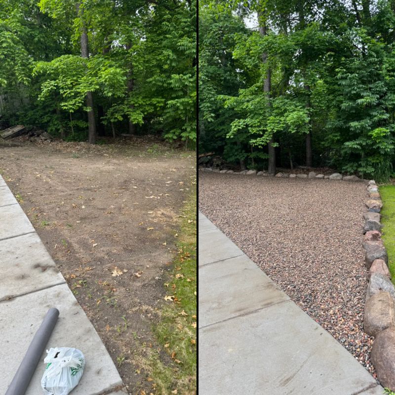 Mulch and Rock Installation gallery
