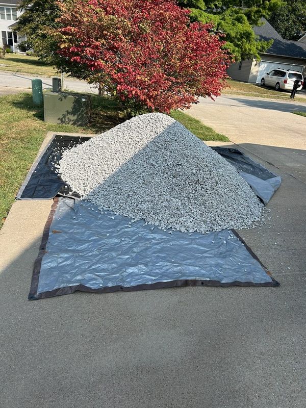Concrete pad and Grill Hut