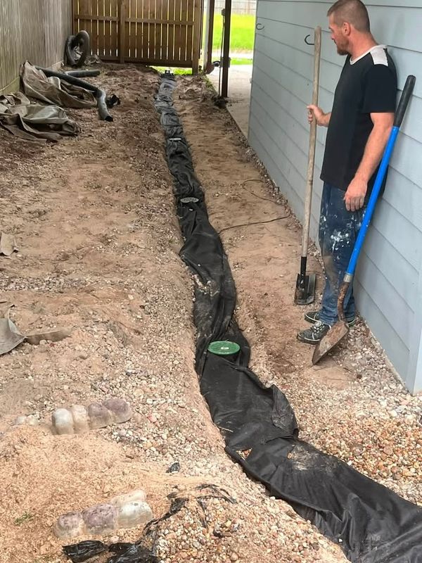 French Drainage Install