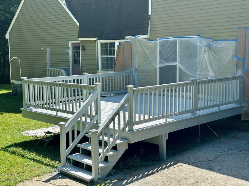 Deck staining 