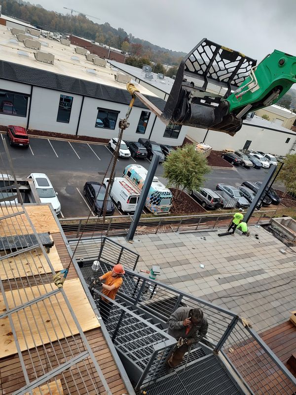 Structural Stair and Rail Erecting