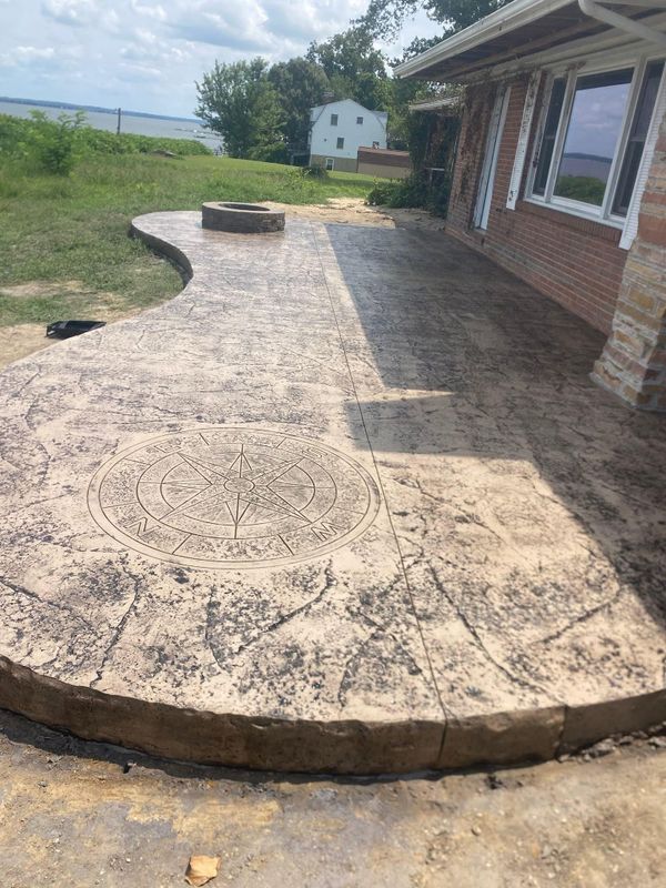 Stamped Concrete Installation