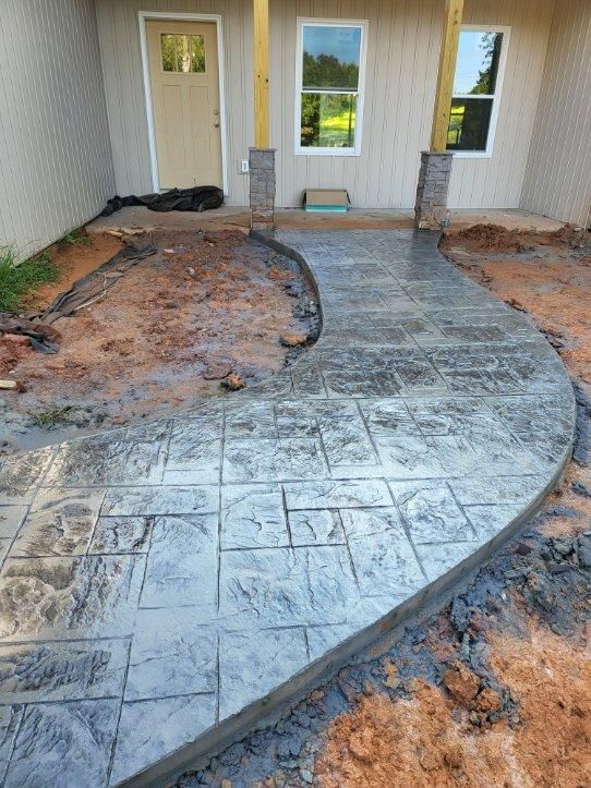 Stamped Concrete Installation