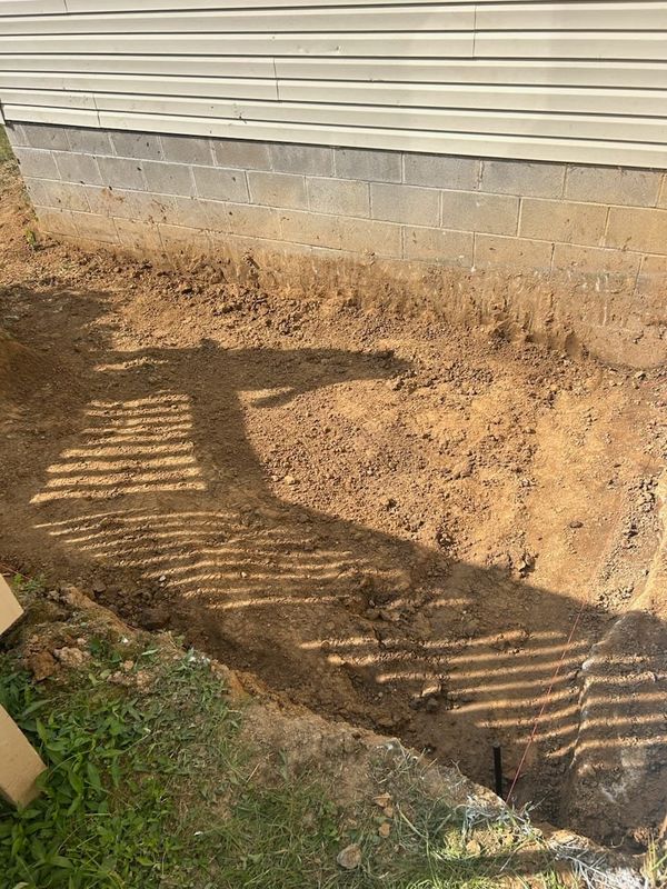Concrete pad and Grill Hut
