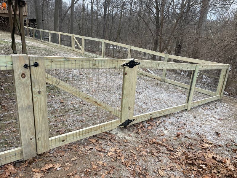 Two-Rail Fence with PostMaster Steel Posts & Welded Wire