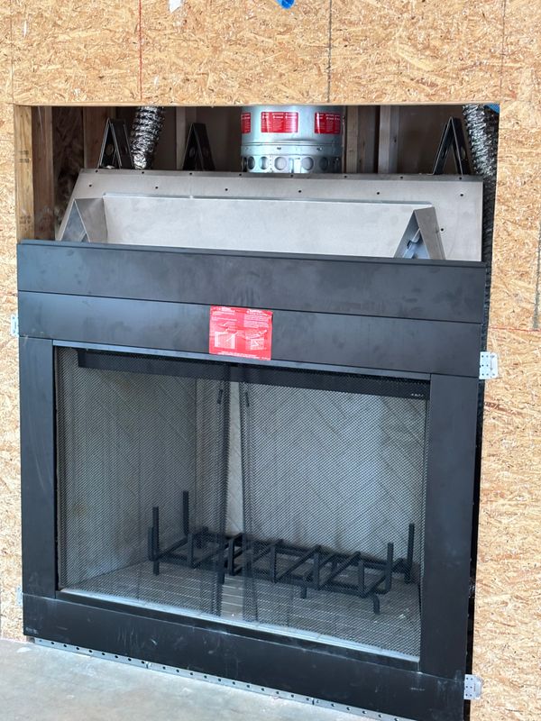 Chic Modern Fireplace Installation with Efficient Venting