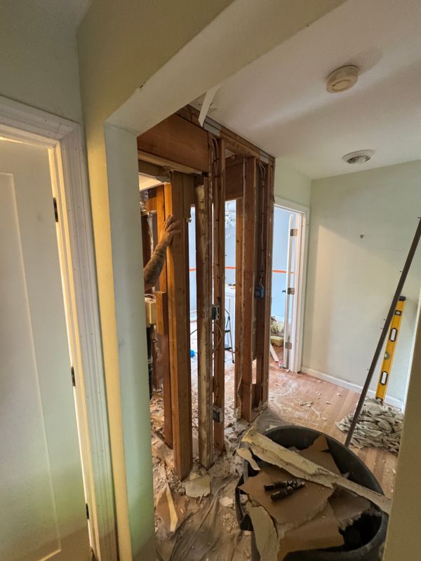Drywall, spackling, and painting