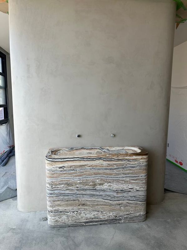 Micro cement floor and shower walls