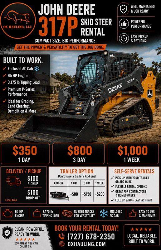 Heavy equipment Rentals