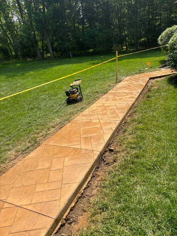 Sidewalk & curb install