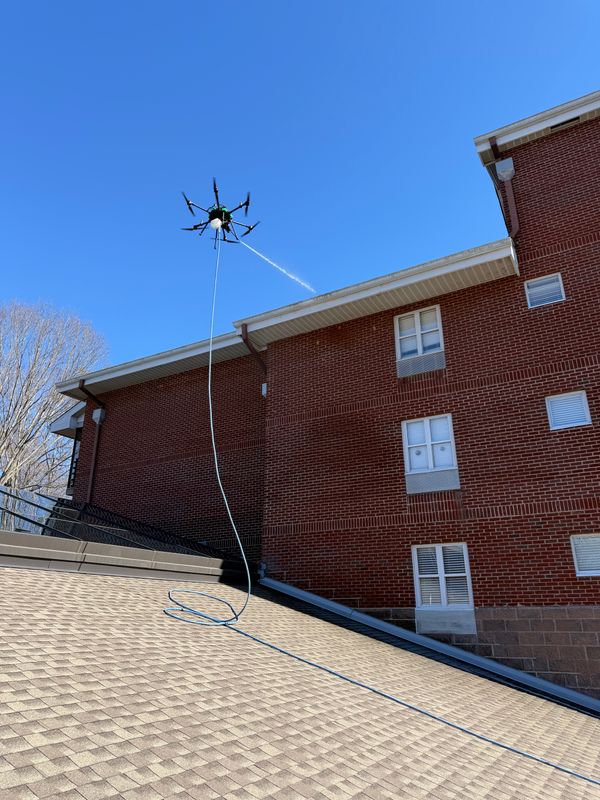 Drone Pressure Washing