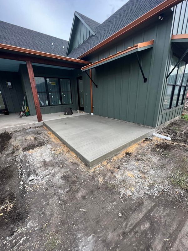 Flat work concrete