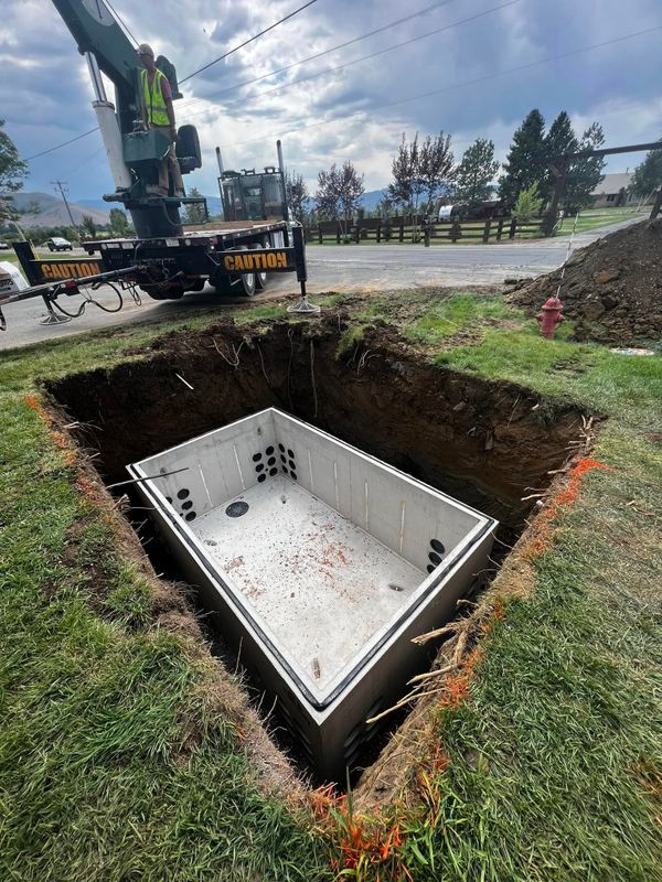 Precision Excavation: Seamless Utility Vault Installation by Double C Plumbing & Excavation