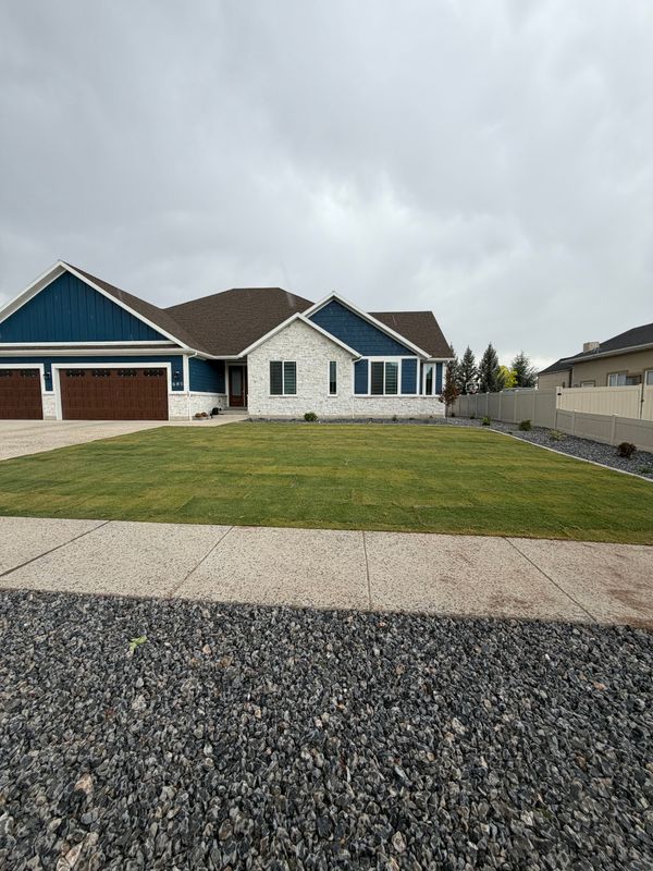 Backyard Fire Pit Paver Patio and Xeriscape Build in Pleasant View