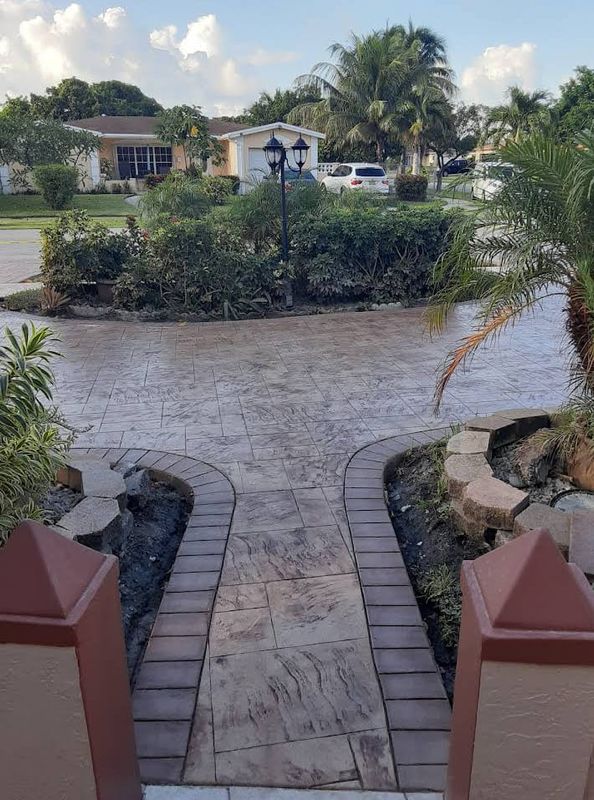 Stamped Concrete Installation