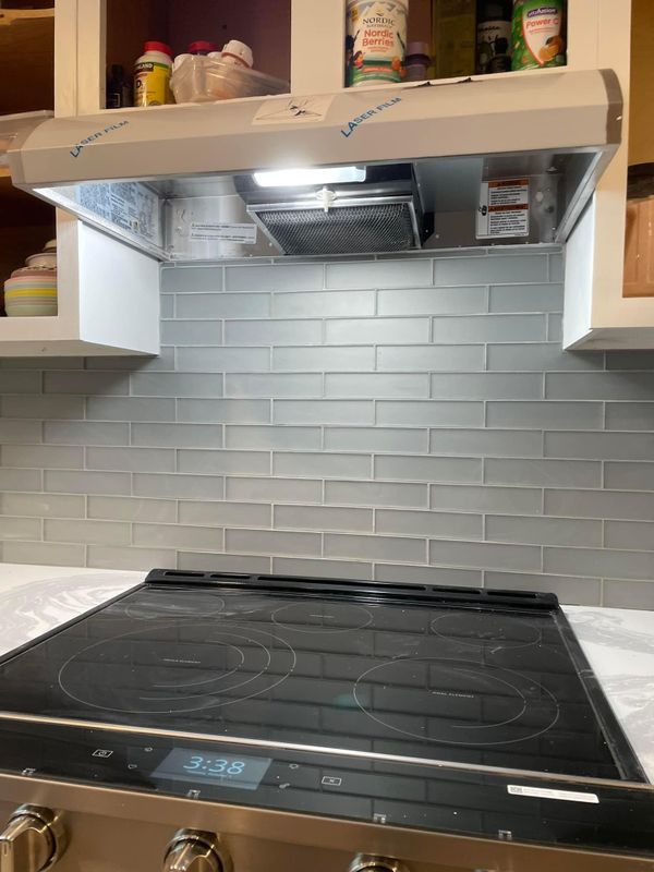 Backsplash Install 