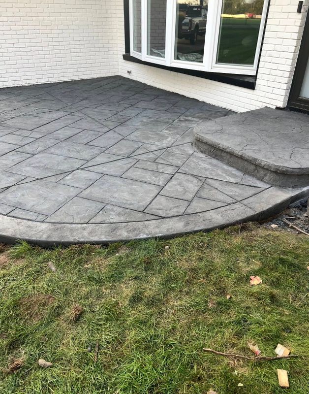 Stamped Concrete Installation