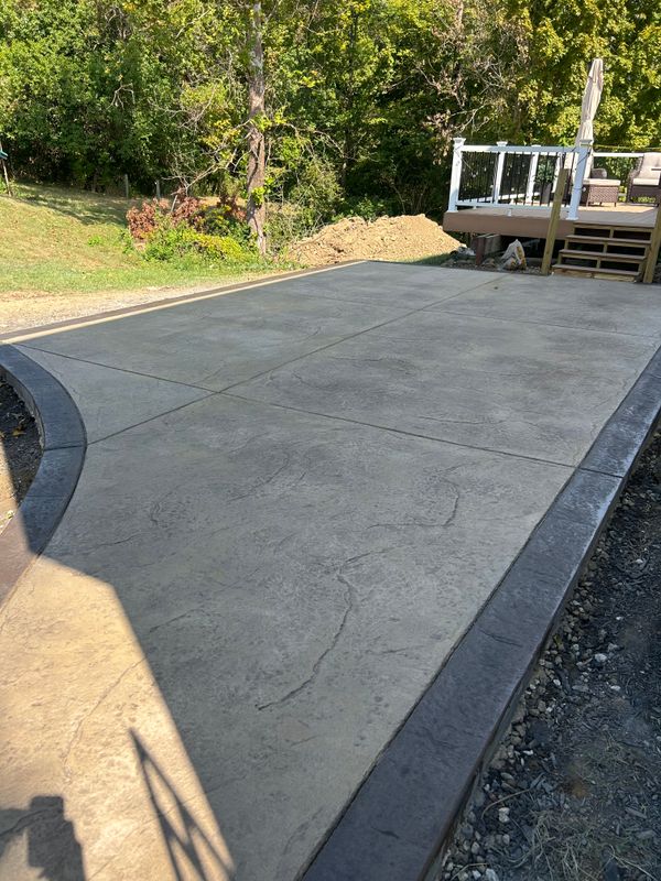 Stamped Concrete Installation