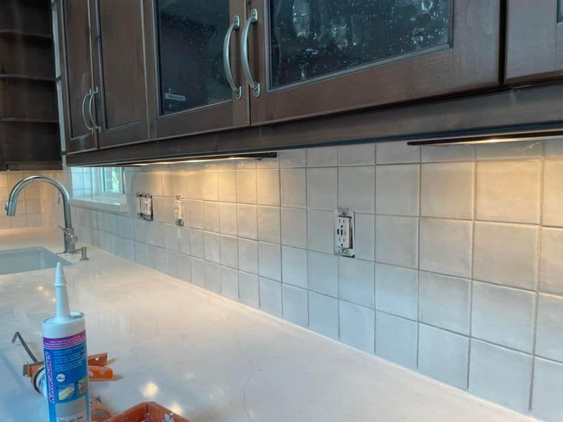 Backsplash Install 