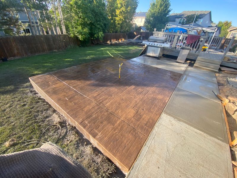 Stamped Concrete Installation