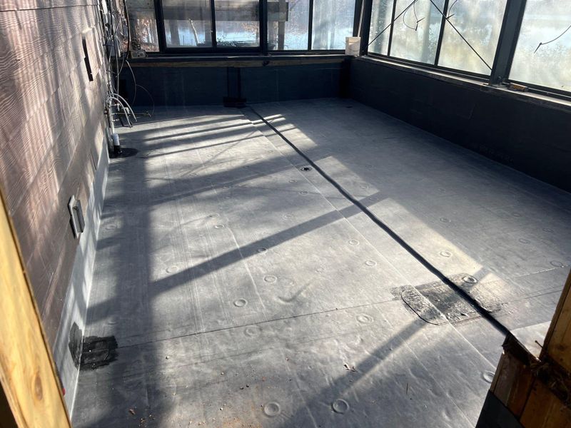 Low Slope rubber Roofing Installation