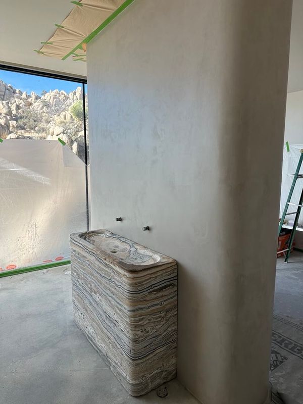 Micro cement floor and shower walls