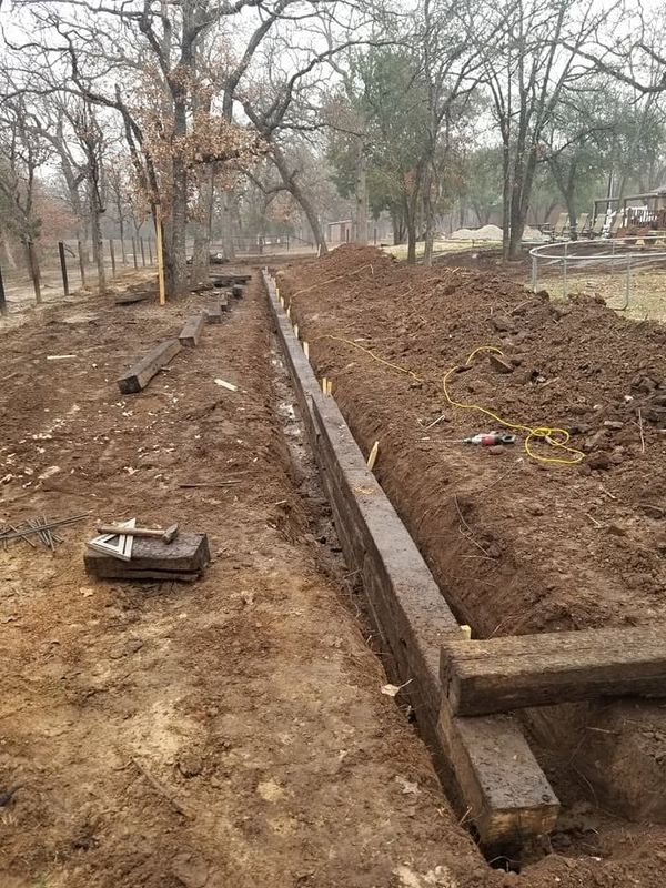 Stone Wall Installation