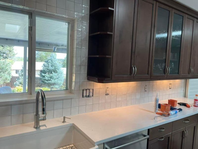 Backsplash Install 