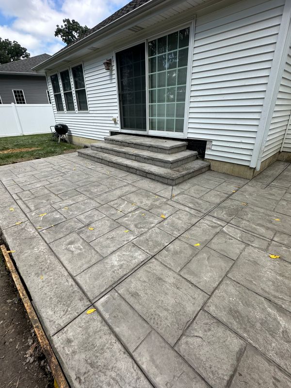 Stamped Concrete Installation