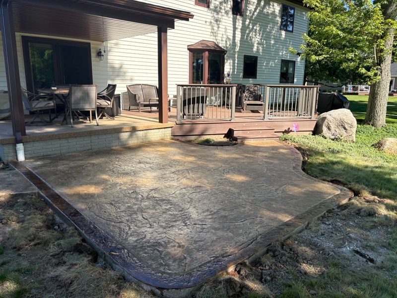 Stamped Concrete Installation