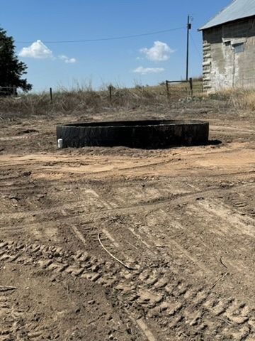 Excavation, water tanks and concrete