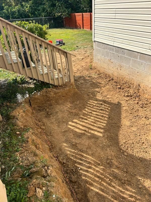 Concrete pad and Grill Hut