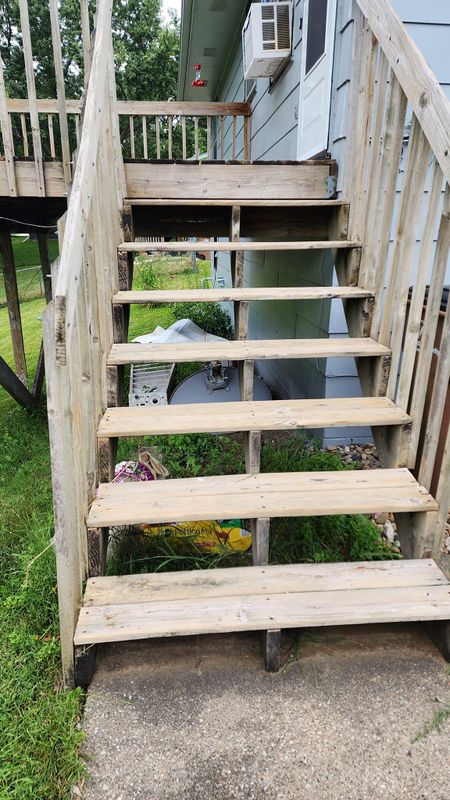Deck staining