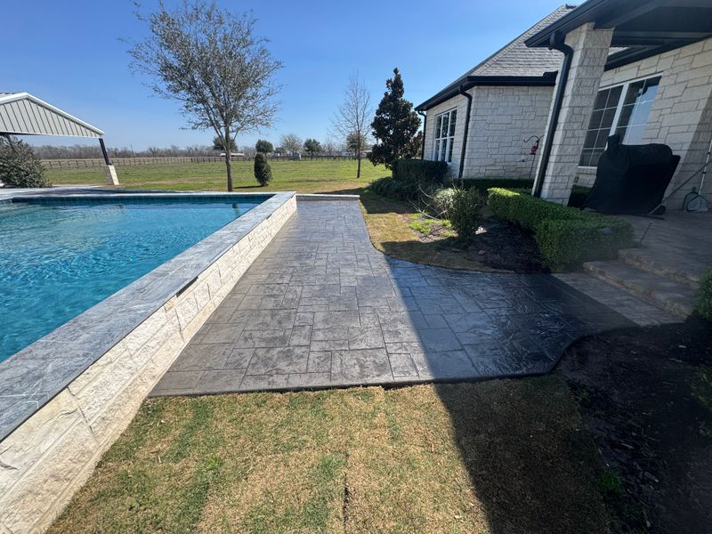 Stamped Concrete Installation