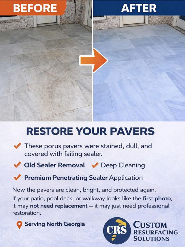 Paver Deep Cleaning, Polymeric Sand Refill, and Sealing