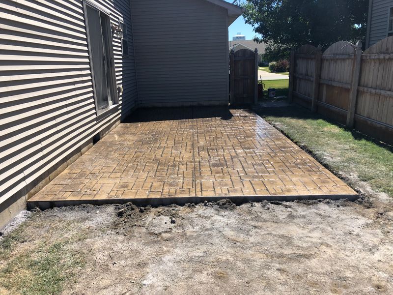 Stamped Concrete Installation