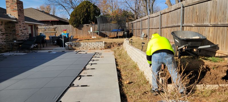 Retaining Wall Installation