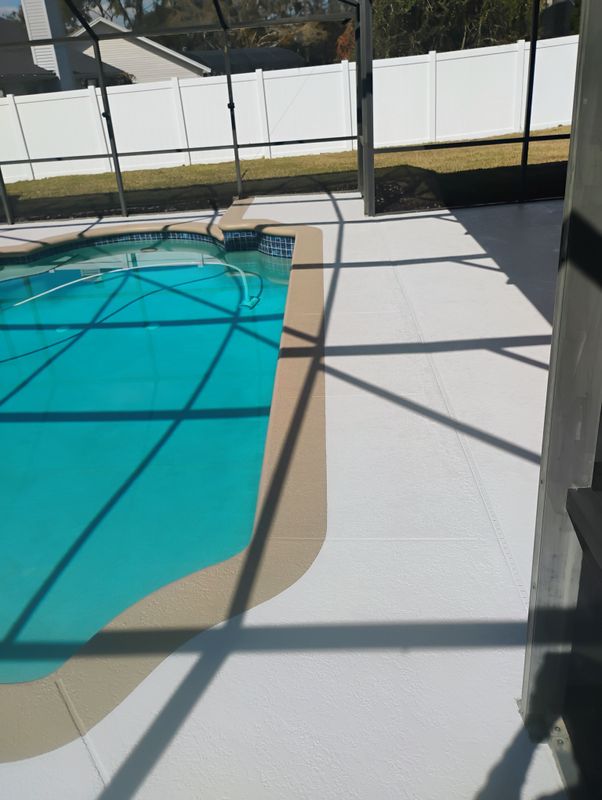 Pool Deck Painting.