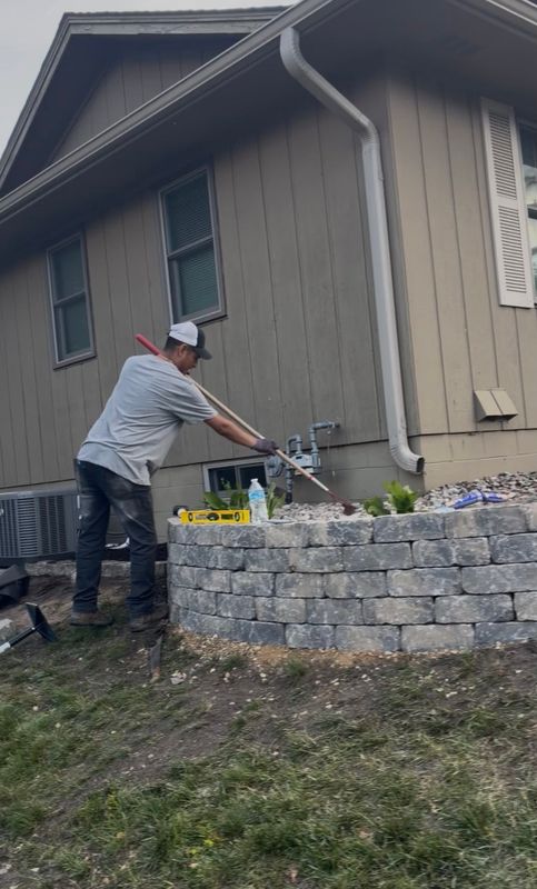 Retaining Wall Installation
