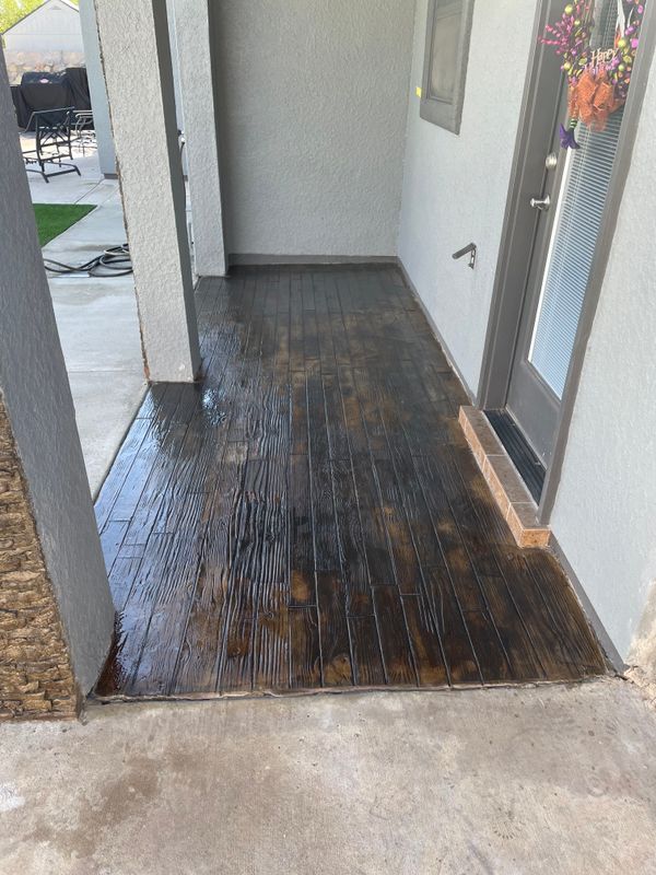 Concrete Color and Crack Repair